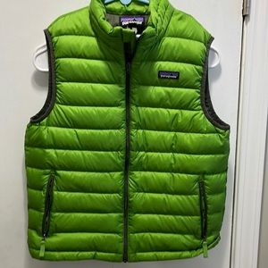 Patagonia Kids Vibrant Green Quilted Vest